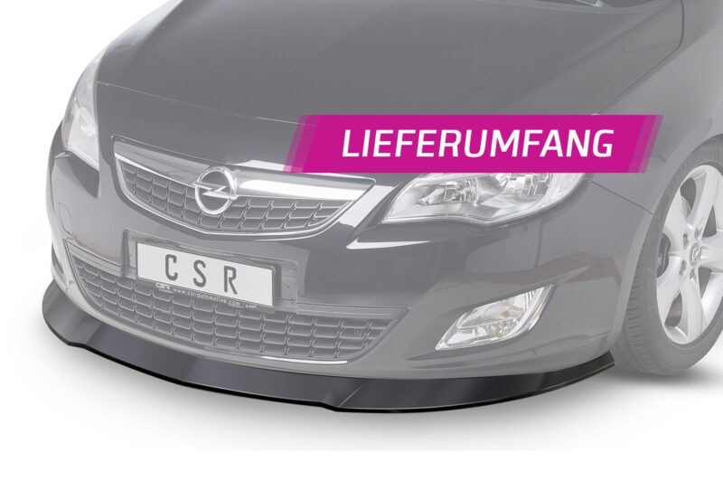Lip delantero CSR Automotive para Opel Astra J CSL064 Negro Mate 5