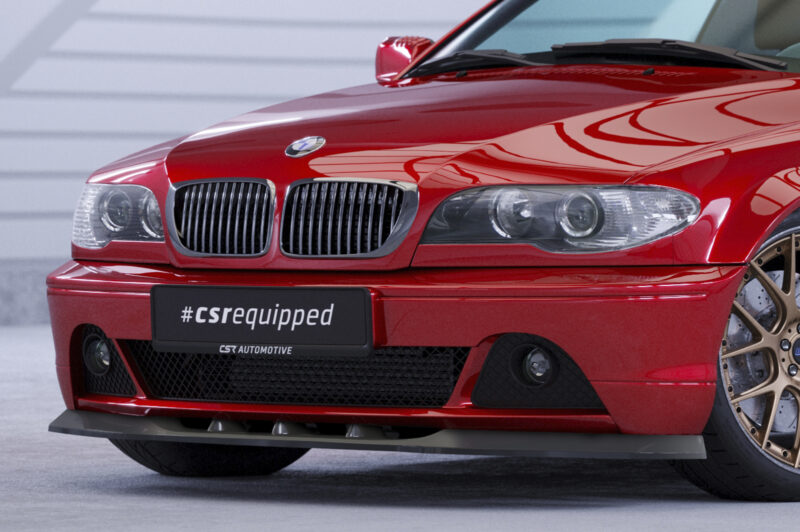 Lip delantero CSR Automotive para BMW Serie 3 E46 Coupé / Cabrio CSL073 Negro Mate 2