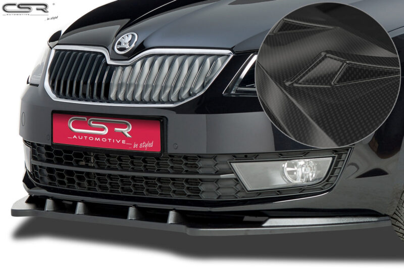Lip delantero CSR Automotive para Skoda Octavia III (5E) CSL134 Carbon Look 1