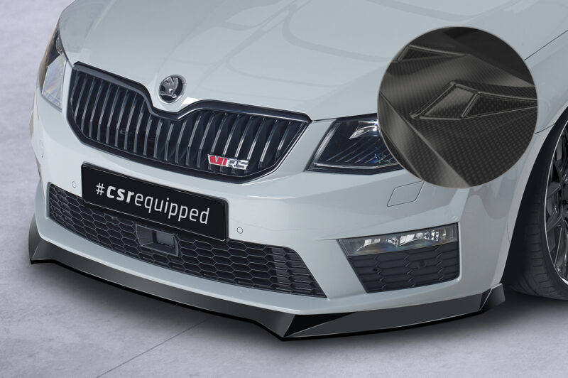 Lip delantero CSR Automotive para Skoda Octavia 3 (Typ 5E) RS CSL150 Carbon Look 1