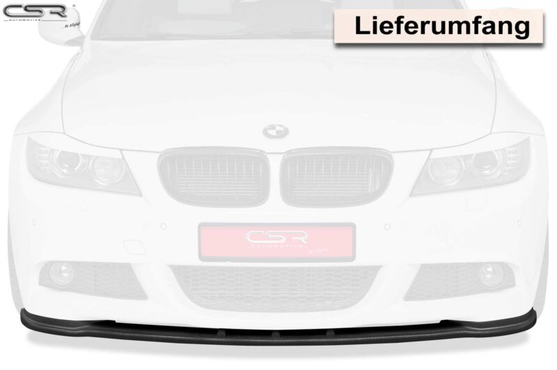 Lip delantero CSR Automotive para BMW Serie 3 E90 / E91 LCI paquete M CSL168 Negro Mate 3