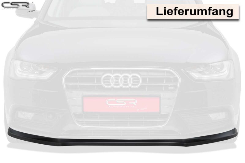 Lip delantero CSR Automotive para Audi A4 B8 CSL176 Negro Mate 3