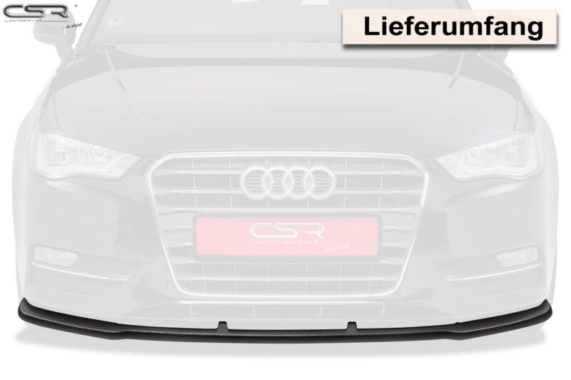 Lip delantero CSR Automotive para Audi A3 8V CSL179 Negro Mate 3