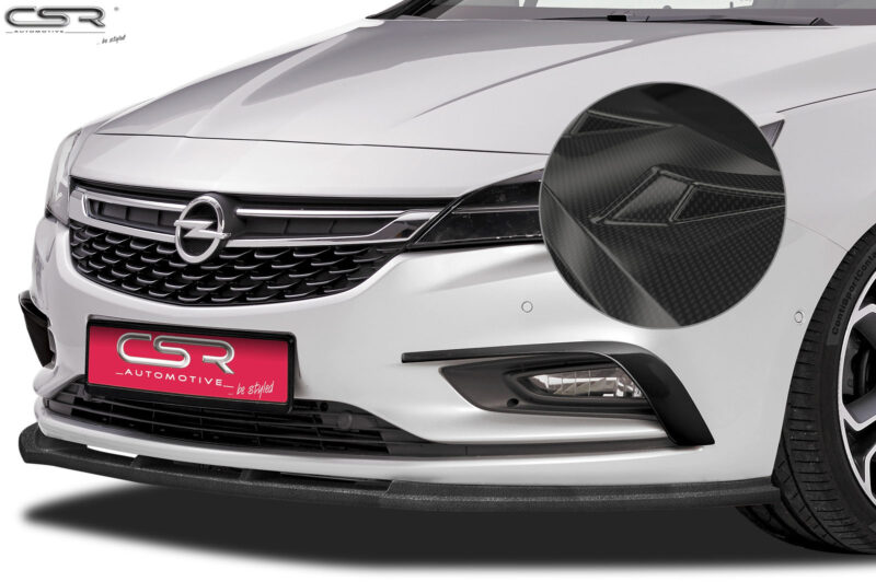 Lip delantero CSR Automotive para Opel Astra K CSL180 Carbon Look 1