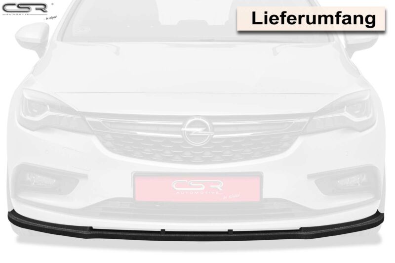 Lip delantero CSR Automotive para Opel Astra K CSL180 Negro Mate 3