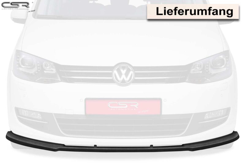Lip delantero CSR Automotive para VW Sharan II CSL184 Negro Mate 3