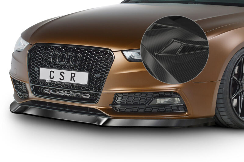 Lip delantero CSR Automotive para Audi A5/S5 8T CSRSL187 Carbon Look 1