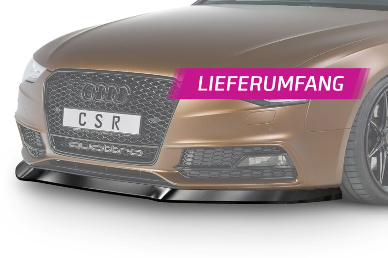 Lip delantero CSR Automotive para Audi A5/S5 8T CSRSL187 Negro Mate 5