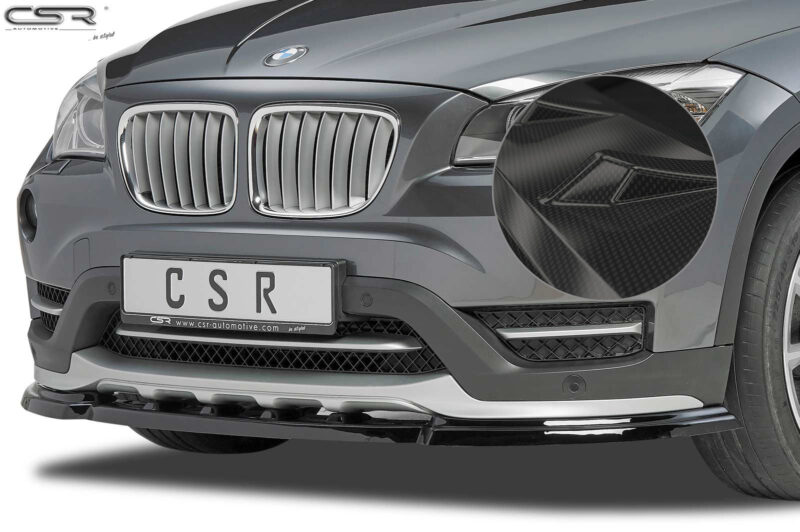 Lip delantero CSR Automotive para BMW X1 E84 CSL197 Carbon Look 1