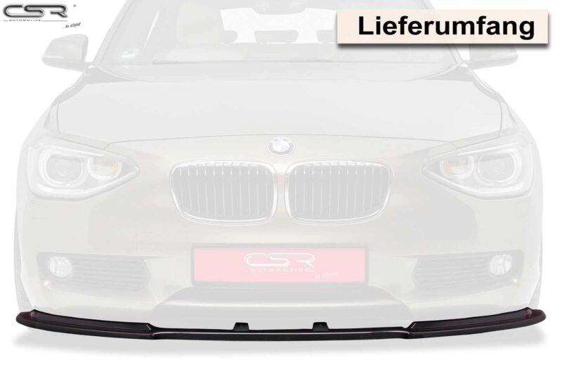 Lip delantero CSR Automotive para BMW Serie 1 F20/F21 CSL199 Negro Mate 3