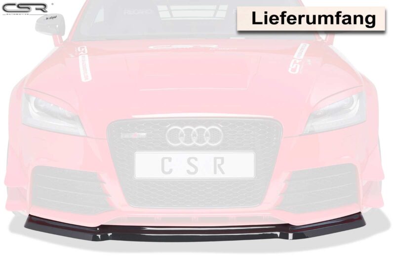 Lip delantero CSR Automotive para Audi TT RS 8J CSL226 Negro Mate 3