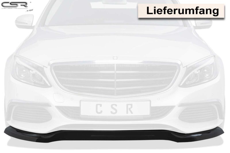 Lip delantero CSR Automotive para Mercedes-Benz Clase C 205 CSL227 Negro Mate 3