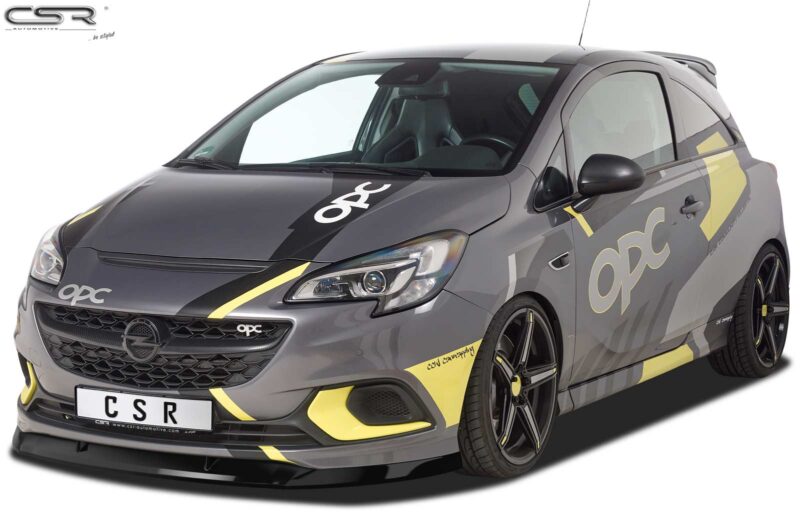 Lip delantero CSR Automotive para Opel Corsa E OPC CSL275 Negro Mate 2