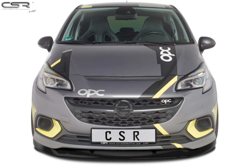 Lip delantero CSR Automotive para Opel Corsa E OPC CSL275 Negro Mate 4