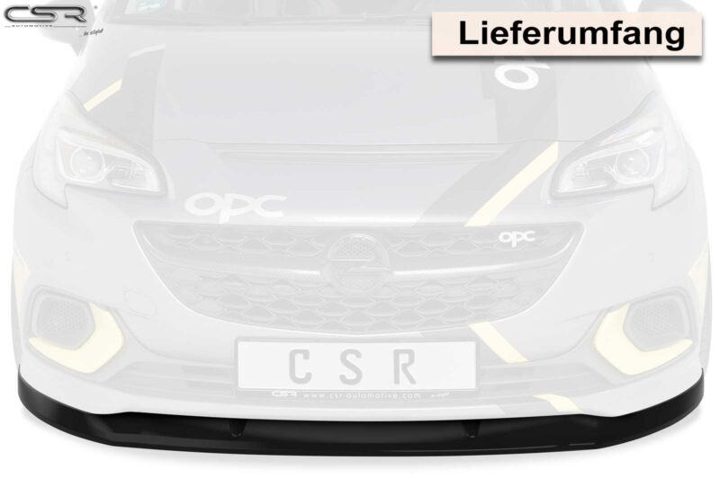 Lip delantero CSR Automotive para Opel Corsa E OPC CSL275 Negro Mate 5