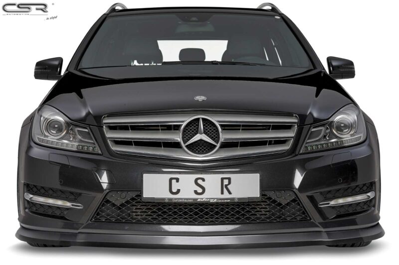 Lip delantero CSR Automotive para Mercedes-Benz Clase C 204 AMGine CSL308 Negro Mate 2