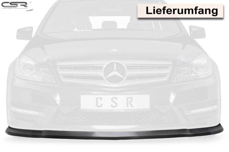 Lip delantero CSR Automotive para Mercedes-Benz Clase C 204 AMGine CSL308 Negro Mate 3