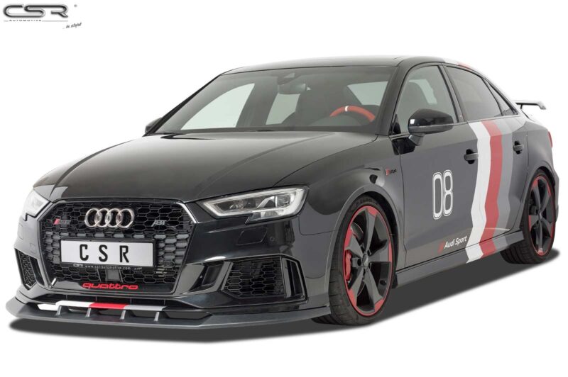 Lip delantero CSR Automotive para Audi RS3 8V CSL322 Negro Mate 2