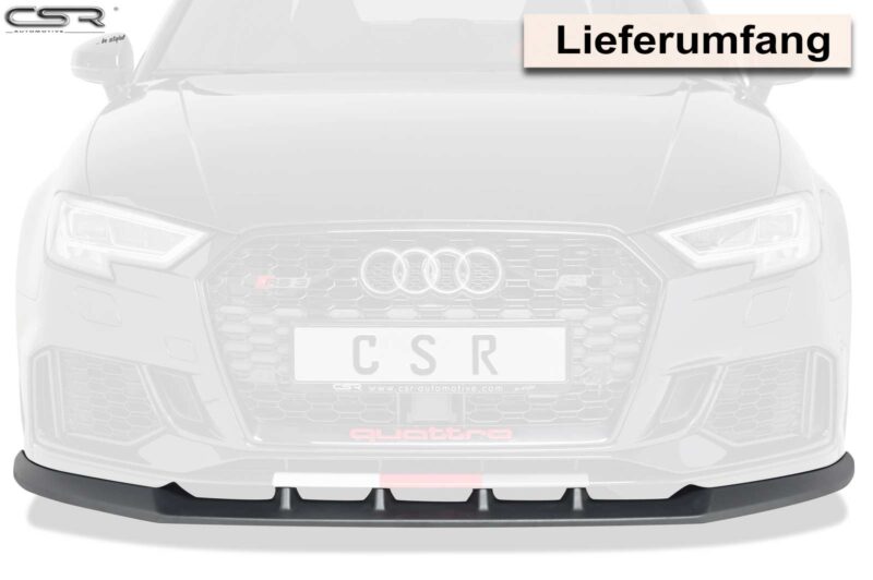 Lip delantero CSR Automotive para Audi RS3 8V CSL322 Negro Mate 4