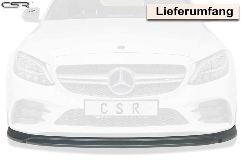 Lip delantero CSR Automotive para Mercedes-Benz C43 AMG 205 CSL323 Negro Mate 3