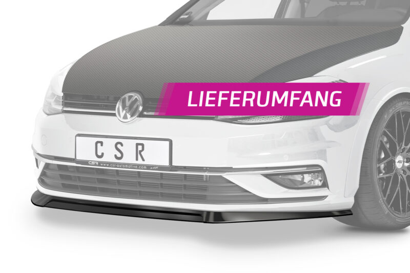 Lip delantero CSR Automotive para VW Golf 7 CSL324 Negro Mate 4