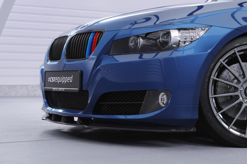 Lip delantero CSR Automotive para BMW E90 / E91 LCI CSL327 Negro Mate 2