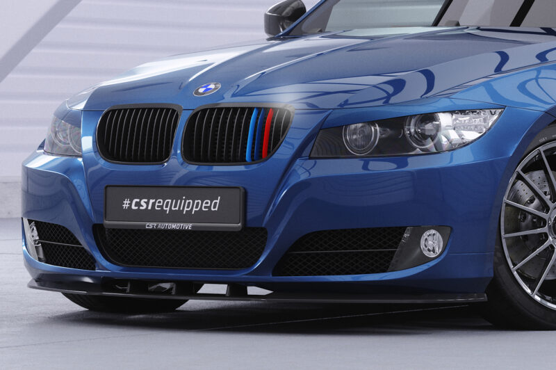 Lip delantero CSR Automotive para BMW E90 / E91 LCI CSL327 Negro Mate 3