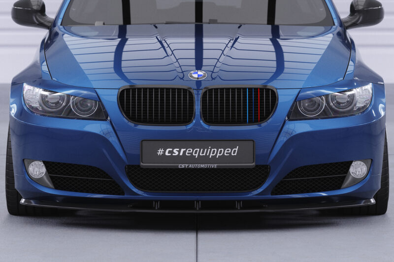 Lip delantero CSR Automotive para BMW E90 / E91 LCI CSL327 Negro Mate 5