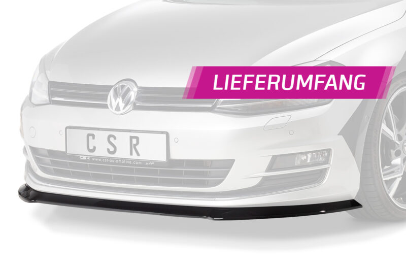 Lip delantero CSR Automotive para VW Golf 7 CSL330 Negro Mate 4
