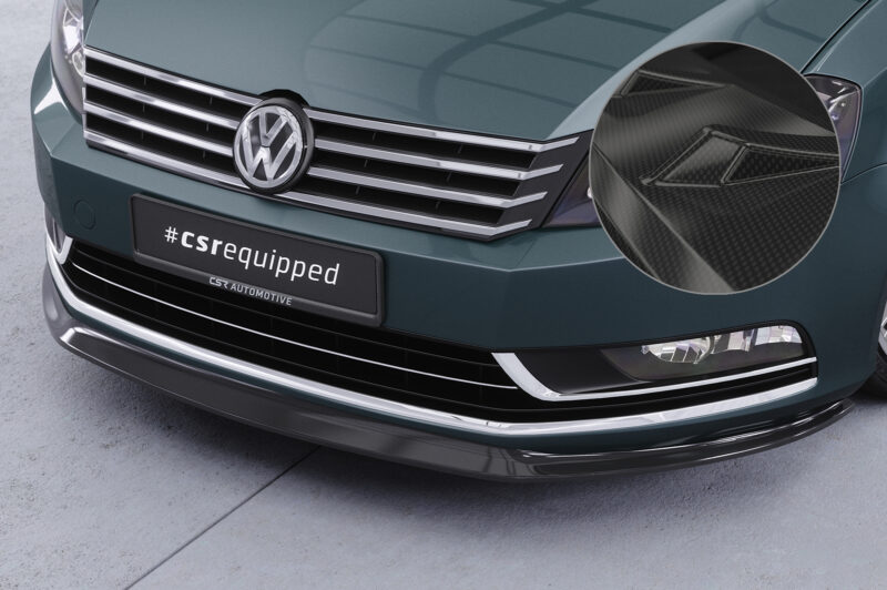 Lip delantero CSR Automotive para VW Passat B7 CSL337 Carbon Look 1