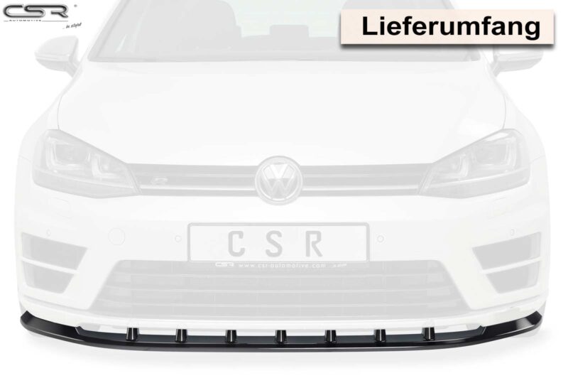 Lip delantero CSR Automotive para VW Golf 7 R CSL340 Negro Mate 3