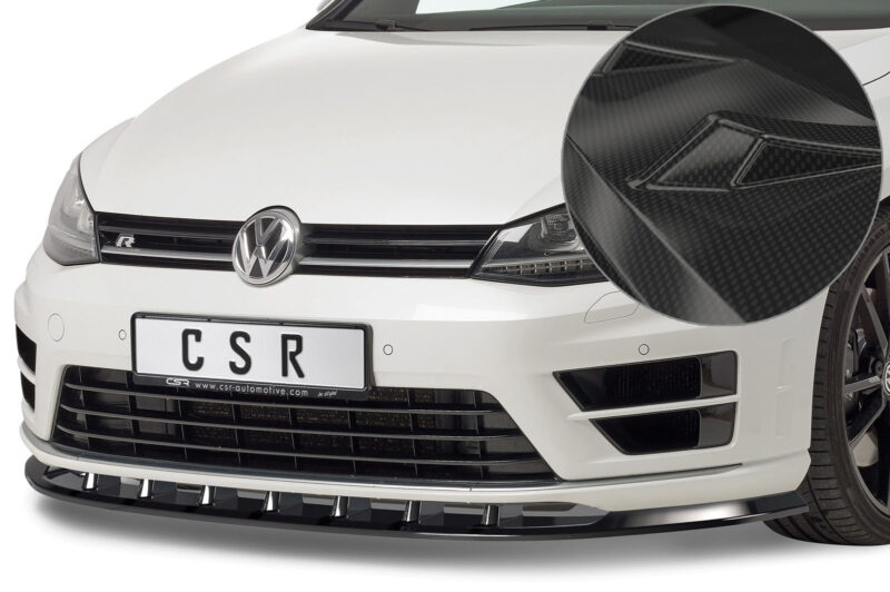Lip delantero CSR Automotive para VW Golf 7 R CSL340 Carbon Look 1