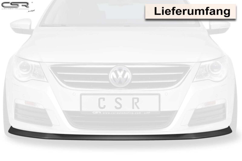 Lip delantero CSR Automotive para VW Passat CC CSL341 Negro Mate 4