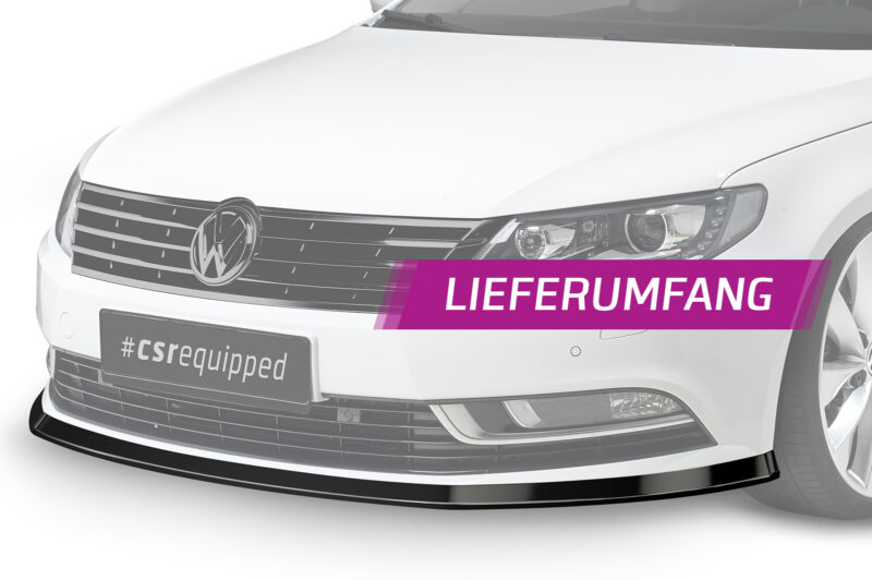 Lip delantero CSR Automotive para VW CC CSL342 Negro Mate 6