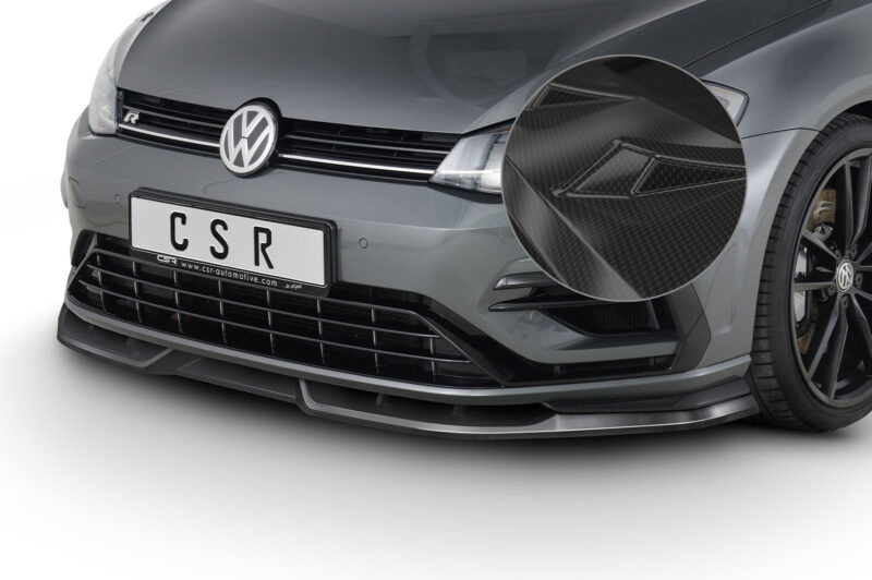 Lip delantero CSR Automotive para VW Golf 7 R CSL346 Carbon Look 1