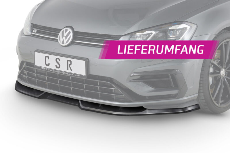 Lip delantero CSR Automotive para VW Golf 7 R CSL346 Negro Mate 4
