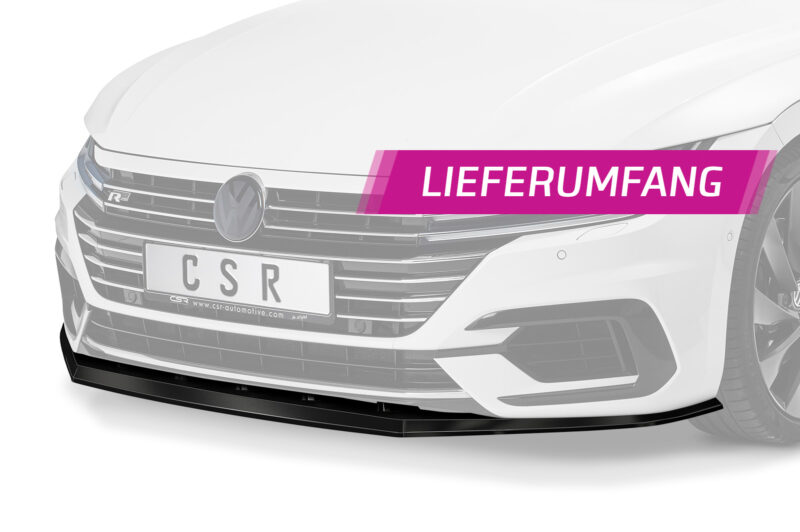 Lip delantero CSR Automotive para VW Arteon Rine CSL348 Negro Mate 5