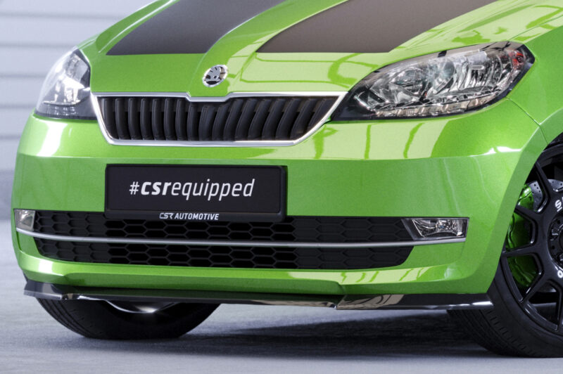 Lip delantero CSR Automotive para Skoda Citigo CSL352 Negro Mate 3