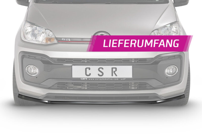Lip delantero CSR Automotive para VW up! GTI CSL357 Negro Mate 5