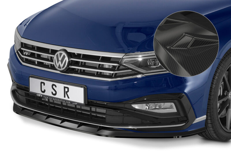 Lip delantero CSR Automotive para VW Passat B8 tipo 3G CSL358 Carbon Look 1