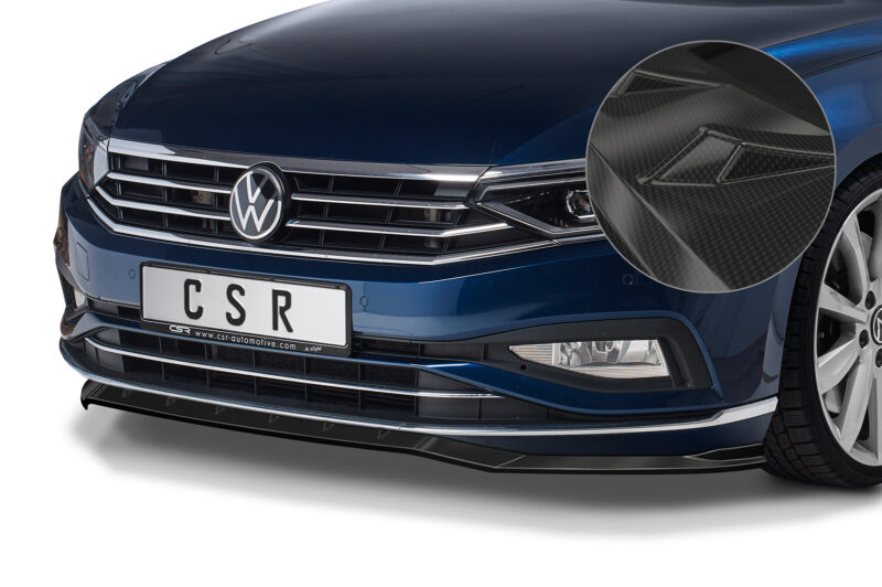 Lip delantero CSR Automotive para VW Passat B8 tipo 3G CSL360 Carbon Look 1