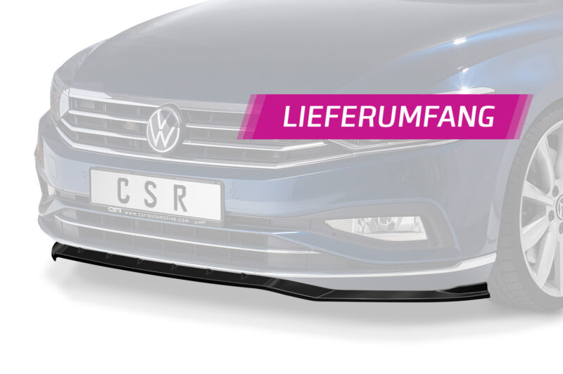 Lip delantero CSR Automotive para VW Passat B8 tipo 3G CSL360 Negro Mate 5