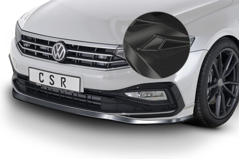 Lip delantero CSR Automotive para VW Passat B8 tipo 3G CSL362 Carbon Look 1