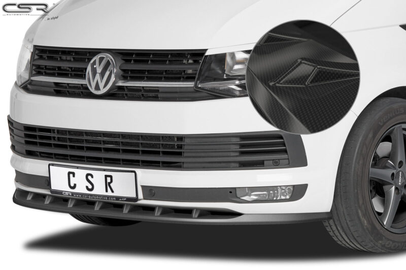 Lip delantero CSR Automotive para VW T6 Autobús CSL365 Carbon Look 1