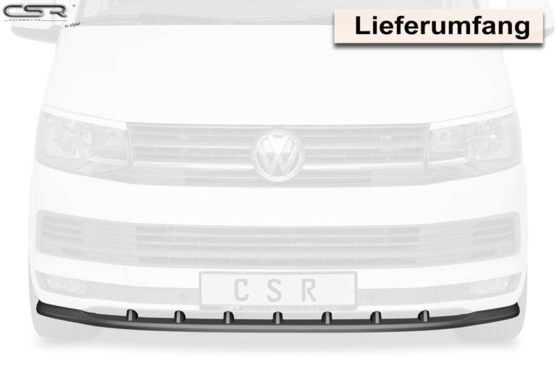 Lip delantero CSR Automotive para VW T6 Autobús CSL365 Negro Mate 4