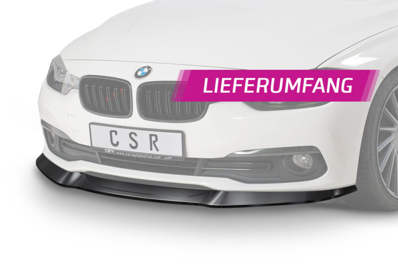 Lip delantero CSR Automotive para BMW Serie 3 F30/F31 CSL366 Negro Mate 6