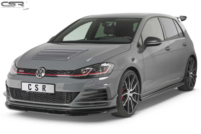 Lip delantero CSR Automotive para VW Golf 7 GTI TCR CSL368 Negro Mate 2