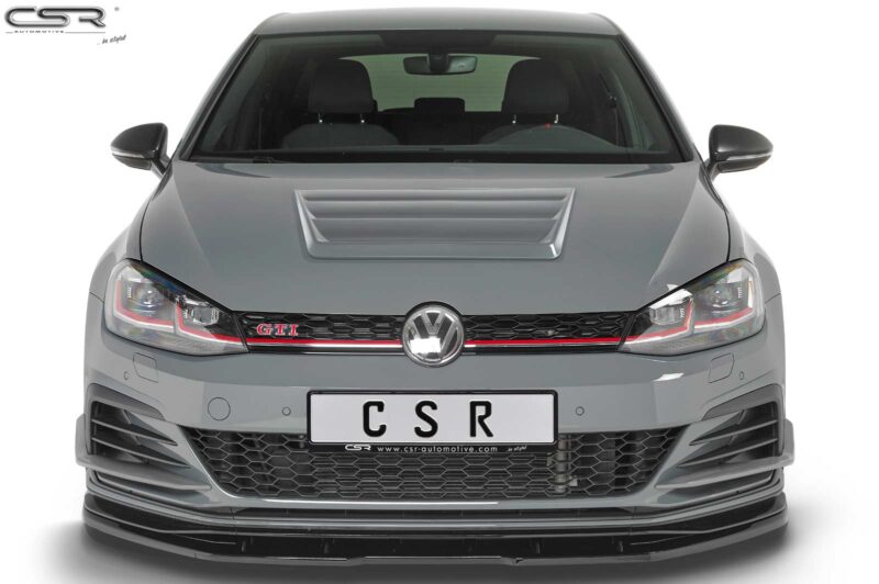 Lip delantero CSR Automotive para VW Golf 7 GTI TCR CSL368 Negro Mate 4