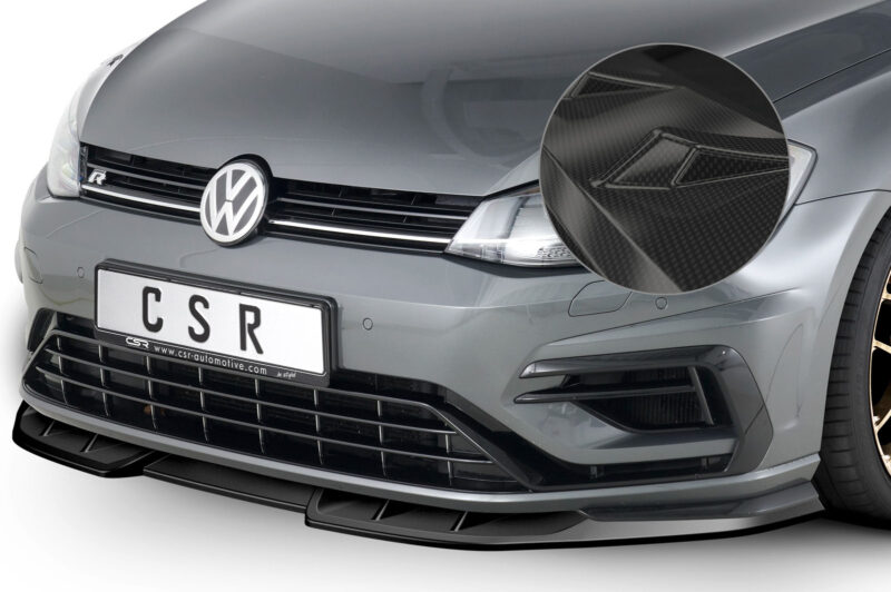 Lip delantero CSR Automotive para VW Golf 7 R CSL373 Carbon Look 1