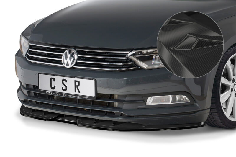 Lip delantero CSR Automotive para VW Passat B8 tipo 3G CSL374 Carbon Look 1